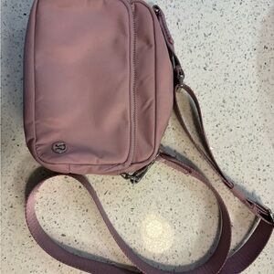 Lululemon Pink Crossbody Camera Bag